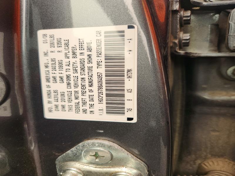 Продажа на аукционе авто 2008 Honda Accord, vin: 1HGCP26798A064957, номер лота: 63448236