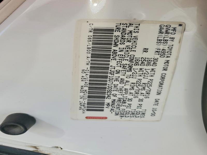 Продажа на аукционе авто 2001 Lexus Rx, vin: JTJGF10U710092342, номер лота: 64781686