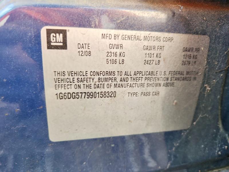 Aukcja sprzedaży 2009 Cadillac Cts, vin: 1G6DG577990158320, numer aukcji: 66775426