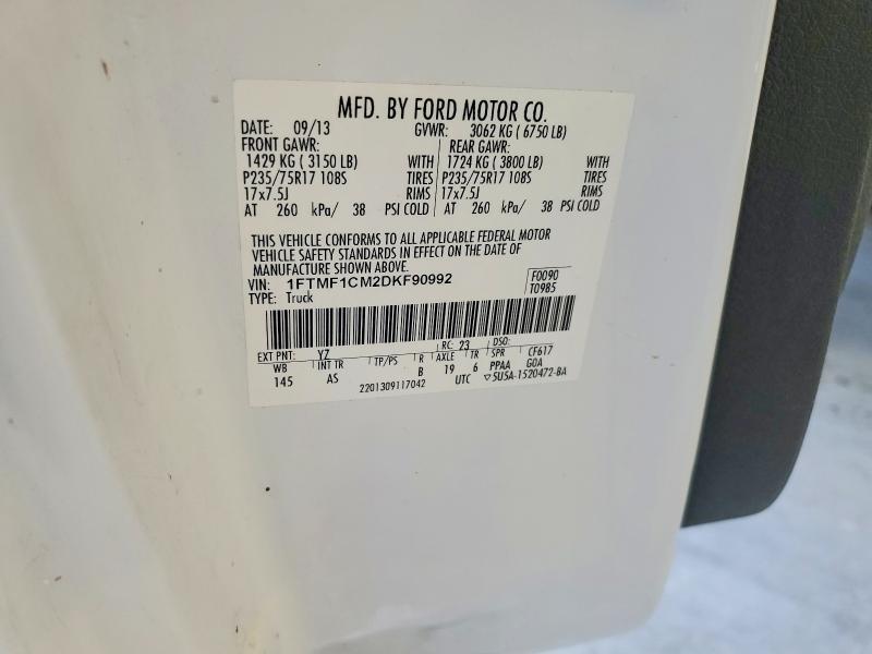 Aukcja sprzedaży 2013 Ford F150, vin: 1FTMF1CM2DKF90992, numer aukcji: 65552066
