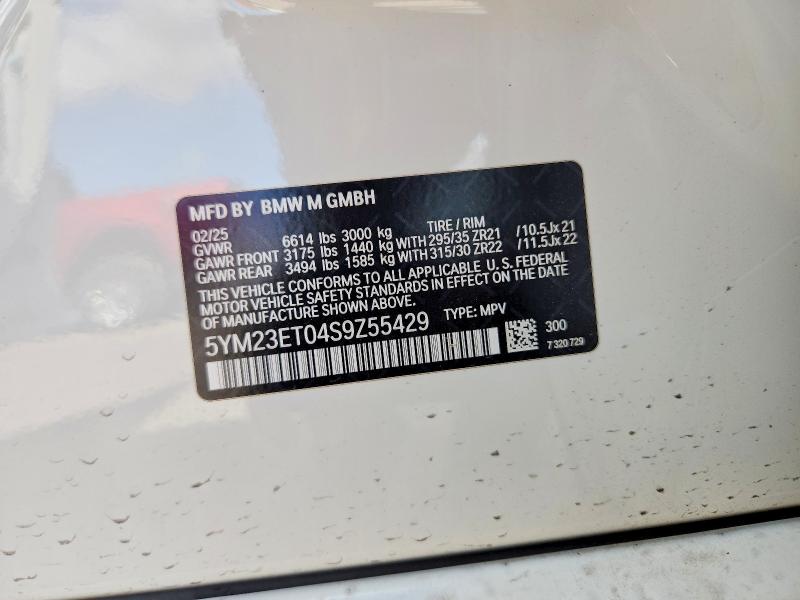 Продаж на аукціоні авто 2025 Bmw X6, vin: 5YM23ET04S9Z55429, номер лоту: 64462196