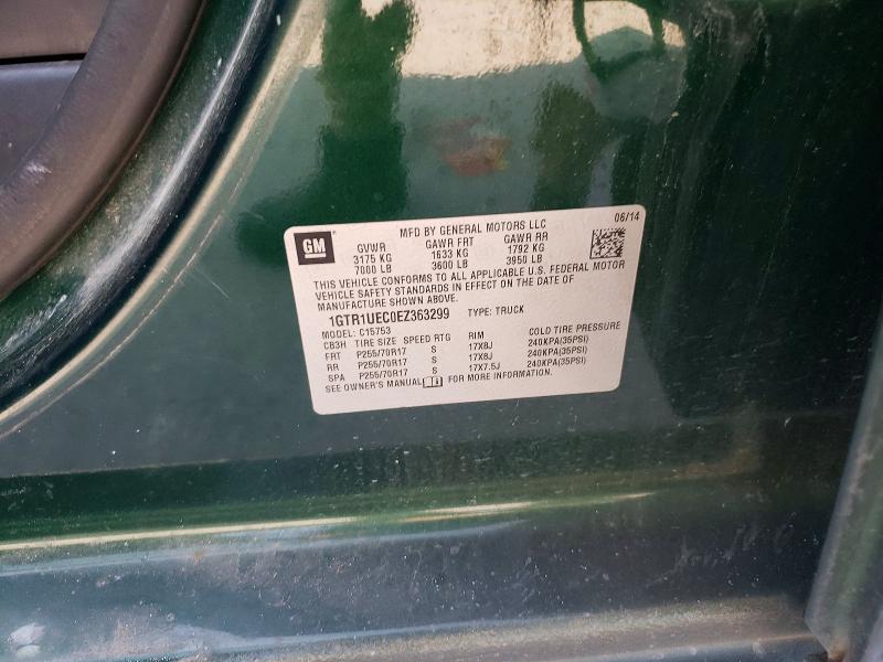 Aukcja sprzedaży 2014 Gmc Sierra, vin: 1GTR1UEC0EZ363299, numer aukcji: 65937166
