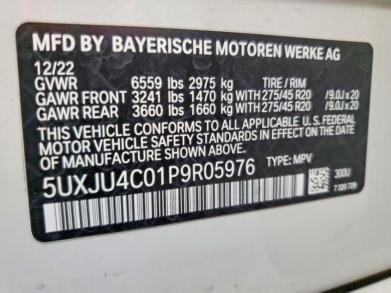 Продажа на аукционе авто 2023 Bmw X5, vin: 5UXJU4C01P9R05976, номер лота: 63532516