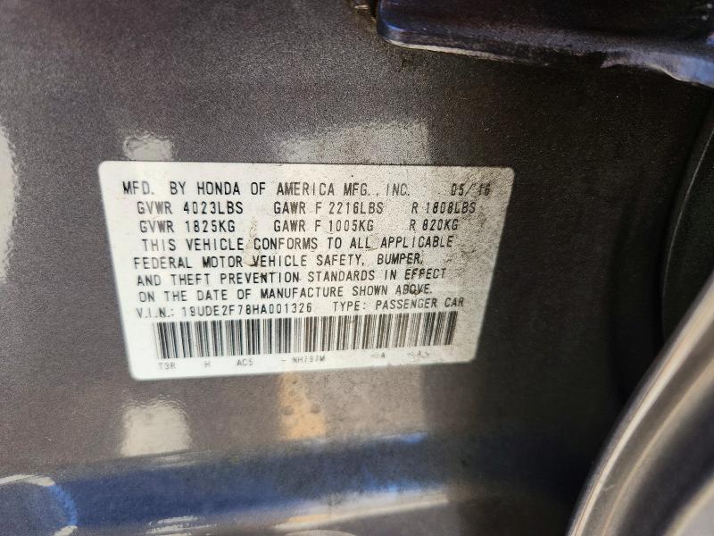 Aukcja sprzedaży 2017 Acura Ilx, vin: 19UDE2F78HA001326, numer aukcji: 64780106