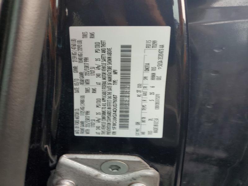 2013 Ford Escape მანქანა იყიდება აუქციონზე, vin: 1FMCU9GX4DUD76087, აუქციონის ნომერი: 66996266