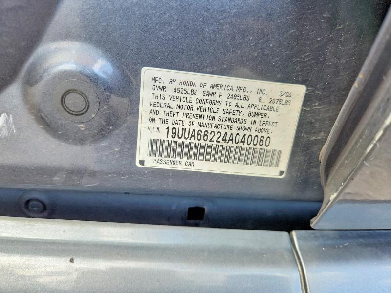 Продаж на аукціоні авто 2004 Acura Tl, vin: 19UUA66224A040060, номер лоту: 64275646