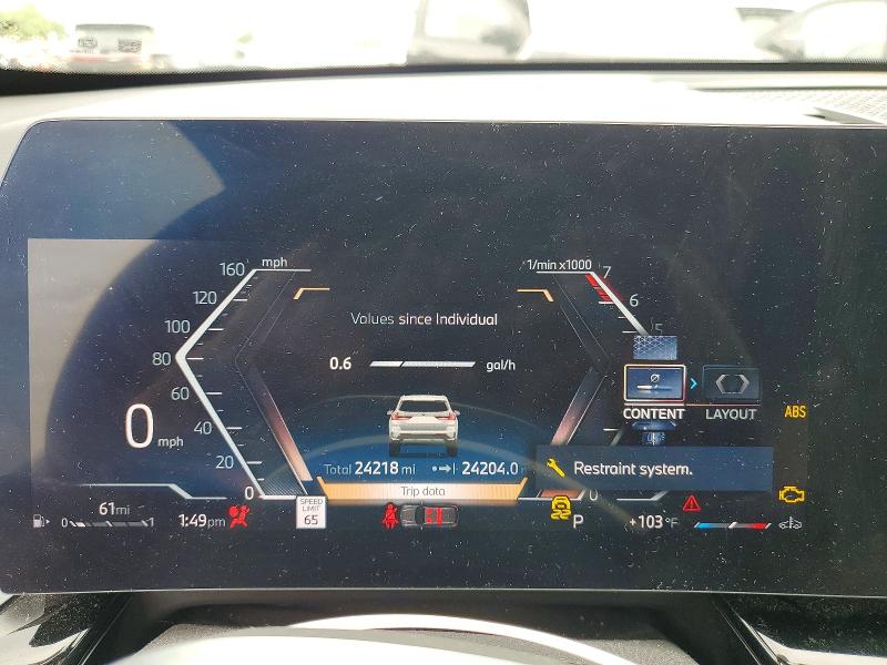 66573926 :رقم المزاد ، WBX73EF0XR5Y69802 vin ، 2024 Bmw X1 مزاد بيع
