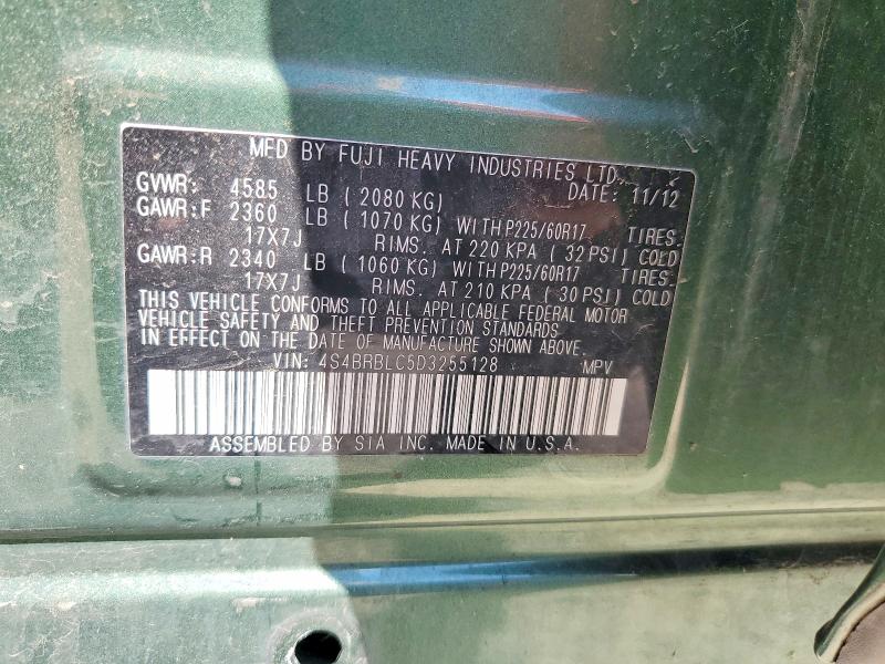 Aukcja sprzedaży 2013 Subaru Outback, vin: 4S4BRBLC5D3255128, numer aukcji: 63422656