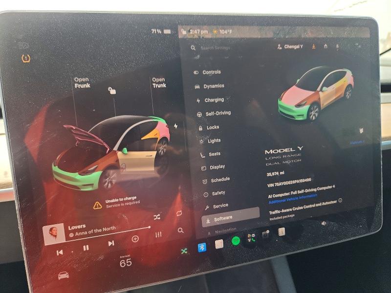 66572616 :رقم المزاد ، 7SAYGDEE6PA159496 vin ، 2023 Tesla Model Y مزاد بيع