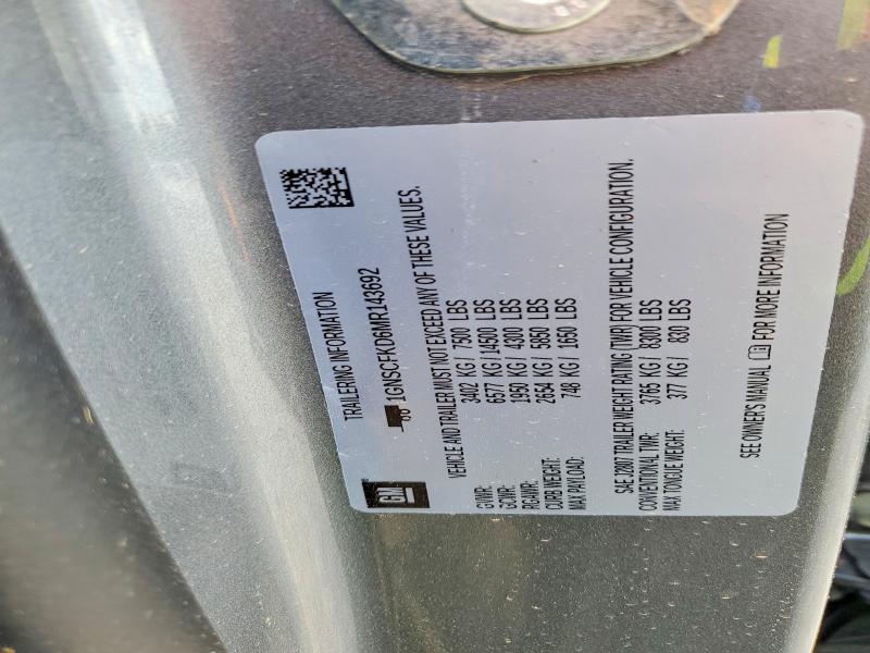 Продаж на аукціоні авто 2021 Chevrolet Suburban, vin: 1GNSCFKD6MR143692, номер лоту: 63824396
