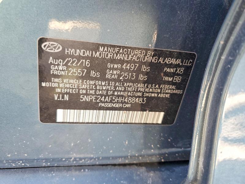 Aukcja sprzedaży 2017 Hyundai Sonata, vin: 5NPE24AF5HH488483, numer aukcji: 65137636