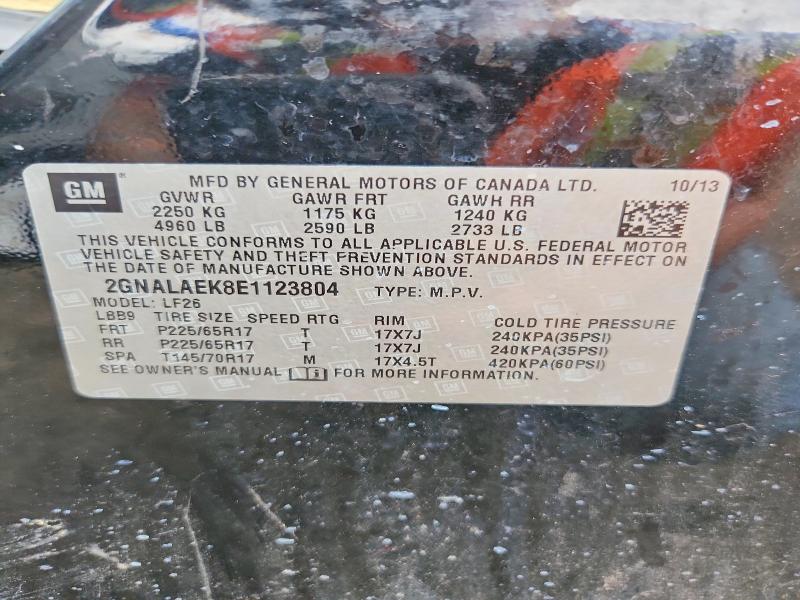 Продаж на аукціоні авто 2014 Chevrolet Equinox, vin: 2GNALAEK8E1123804, номер лоту: 63674136