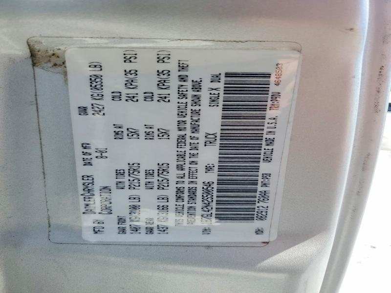 65591836 :رقم المزاد ، 1B7GL42N42S500546 vin ، 2002 Dodge Dakota مزاد بيع