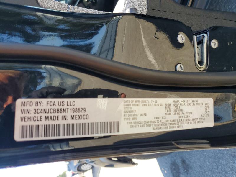 Продаж на аукціоні авто 2022 Jeep Compass, vin: 3C4NJCBB8NT198629, номер лоту: 63229136
