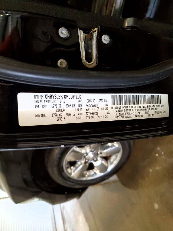66129796 :رقم المزاد ، 1C6RR7FT5ES144315 vin ، 2014 Ram 1500 مزاد بيع