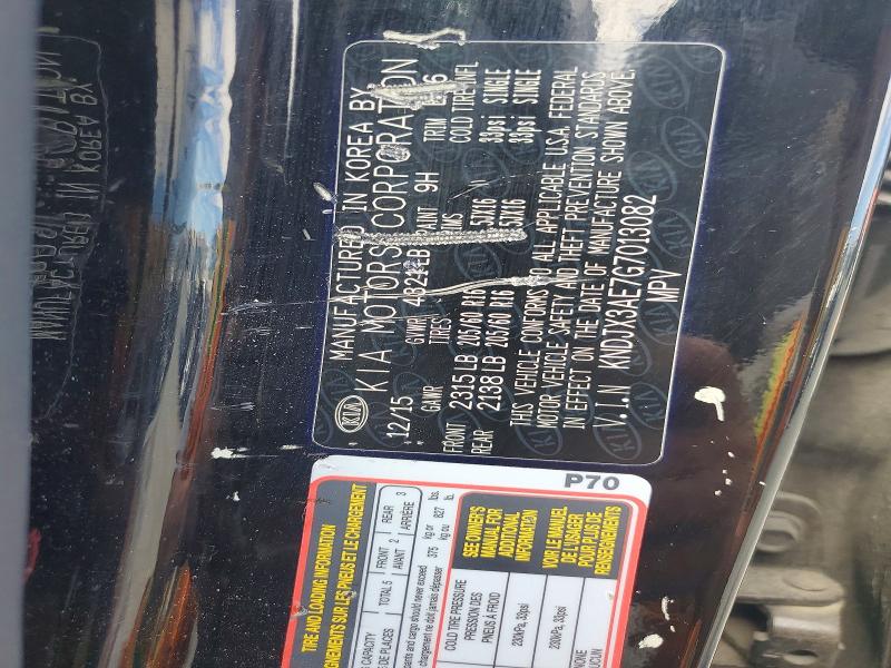 Aukcja sprzedaży 2016 Kia Soul Ev, vin: KNDJX3AE7G7013082, numer aukcji: 66624916