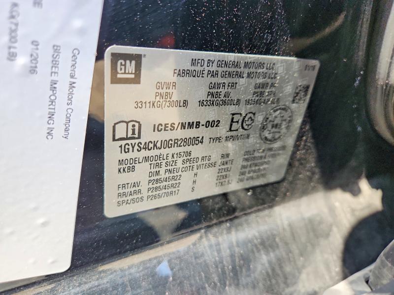 Продажа на аукционе авто 2016 Cadillac Escalade, vin: 1GYS4CKJ0GR280054, номер лота: 66188076
