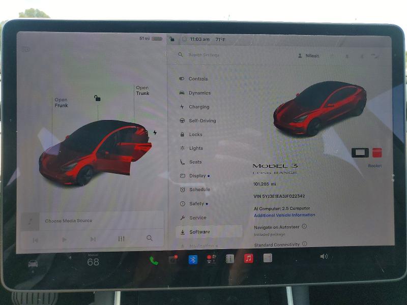 65738736 :رقم المزاد ، 5YJ3E1EA3JF022342 vin ، 2018 Tesla Model 3 مزاد بيع