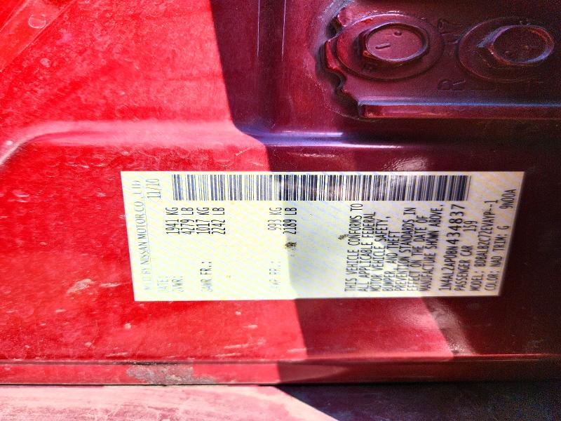 Продаж на аукціоні авто 2011 Nissan Altima, vin: 1N4AL2AP0BN434837, номер лоту: 63642376