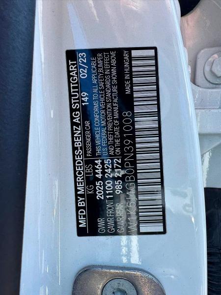 67055346 :رقم المزاد ، W1K5J4GB0PN391008 vin ، 2023 Mercedes-benz Cla مزاد بيع