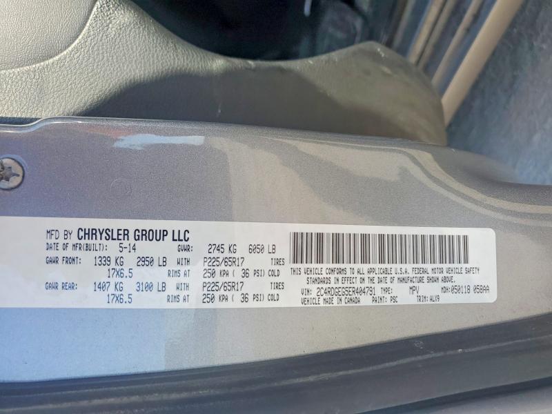 Aukcja sprzedaży 2014 Dodge Grand Caravan, vin: 2C4RDGEG5ER404791, numer aukcji: 67070966