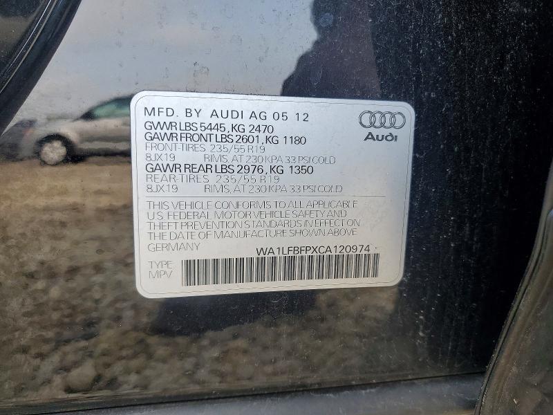 Aukcja sprzedaży 2012 Audi Q5, vin: WA1LFBFPXCA120974, numer aukcji: 64198066
