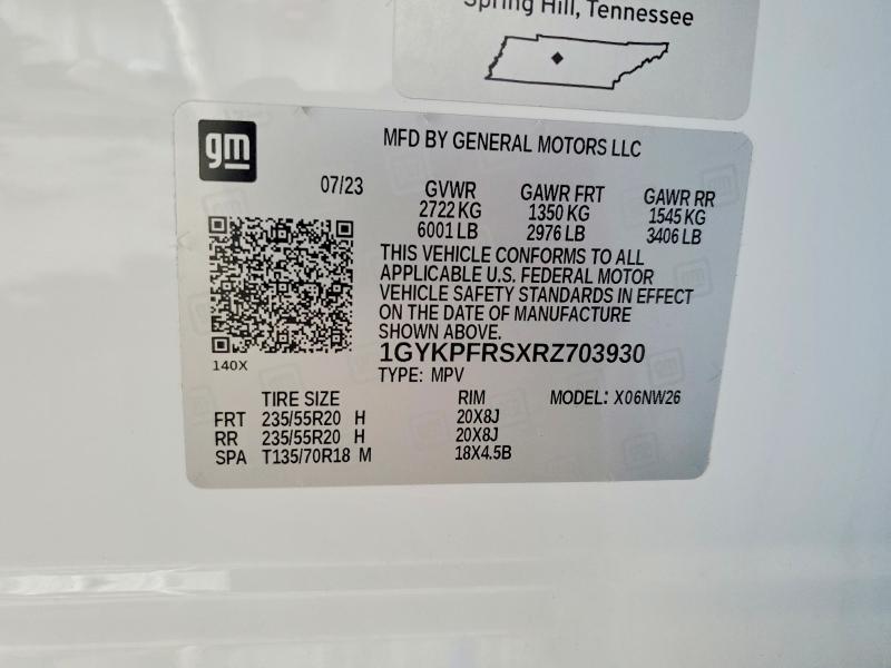 Aukcja sprzedaży 2024 Cadillac Xt6, vin: 1GYKPFRSXRZ703930, numer aukcji: 65161086