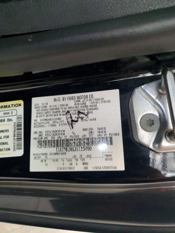 Продаж на аукціоні авто 2018 Ford Mustang, vin: 1FATP8UH8J5133400, номер лоту: 63698606