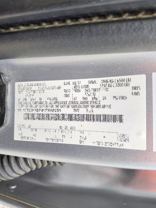 Продажа на аукционе авто 2017 Ford F150, vin: 1FTEW1EP4HFB68250, номер лота: 66291716
