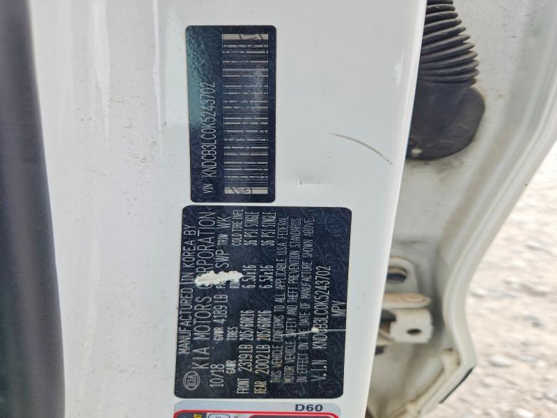 Auction sale of the 2019 Kia Niro, vin: KNDCB3LC0K5243702, lot number: 63832566
