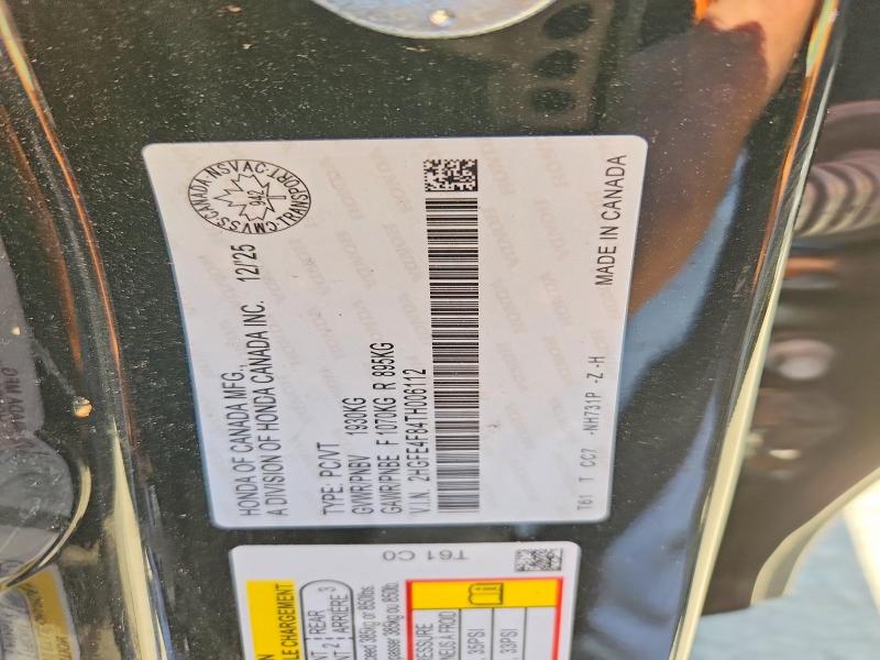 65240336 :رقم المزاد ، 2HGFE4F84TH006112 vin ، 2026 Honda Civic مزاد بيع