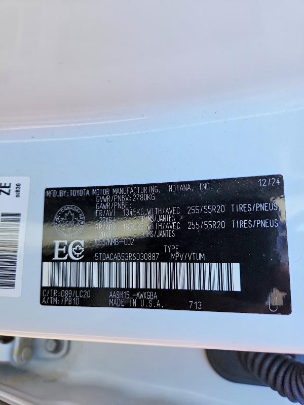65156946 :رقم المزاد ، 5TDACAB53RS030887 vin ، 2024 Toyota Grand Highlander مزاد بيع