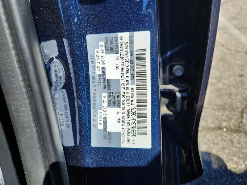 Продаж на аукціоні авто 2018 Mazda 3, vin: 3MZBN1L34JM198678, номер лоту: 67307186