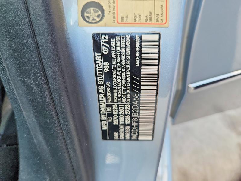 Aukcja sprzedaży 2013 Mercedes-benz E, vin: WDDHF8JB2DA687777, numer aukcji: 66735266