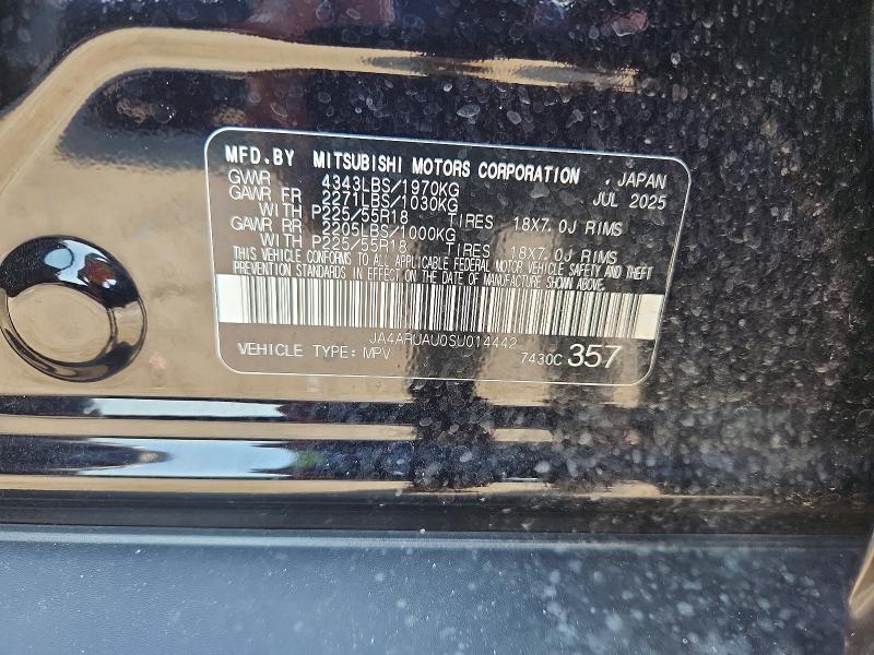 64453746 :رقم المزاد ، JA4ARUAU0SU014442 vin ، 2025 Mitsubishi Outlander Sport مزاد بيع