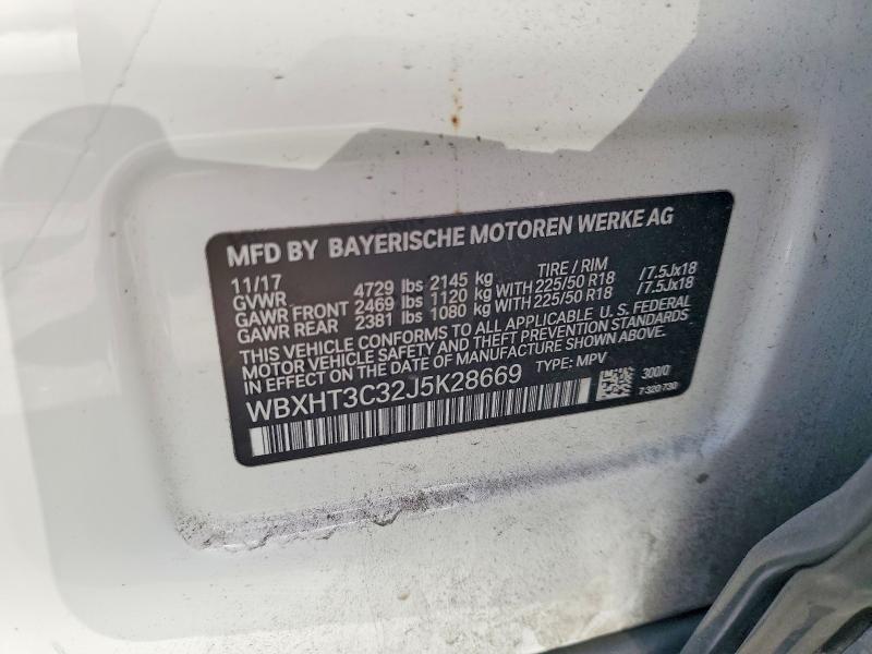 Aukcja sprzedaży 2018 Bmw X1, vin: WBXHT3C32J5K28669, numer aukcji: 65920576