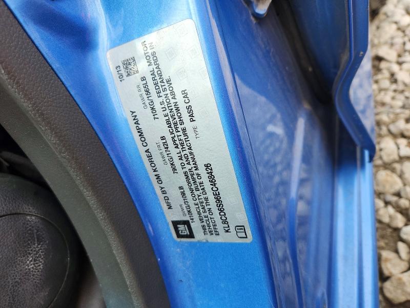 Продаж на аукціоні авто 2014 Chevrolet Spark, vin: KL8CD6S96EC468426, номер лоту: 63674446