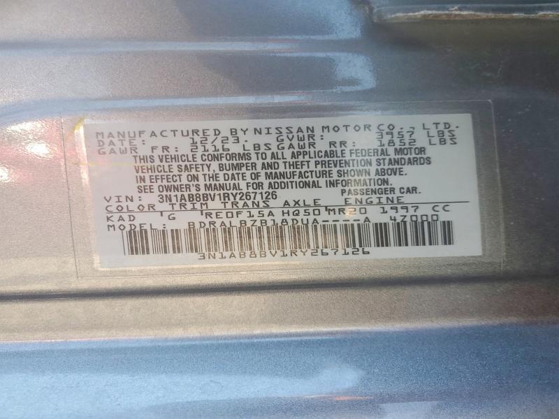 Продаж на аукціоні авто 2024 Nissan Sentra, vin: 3N1AB8BV1RY267126, номер лоту: 66716096