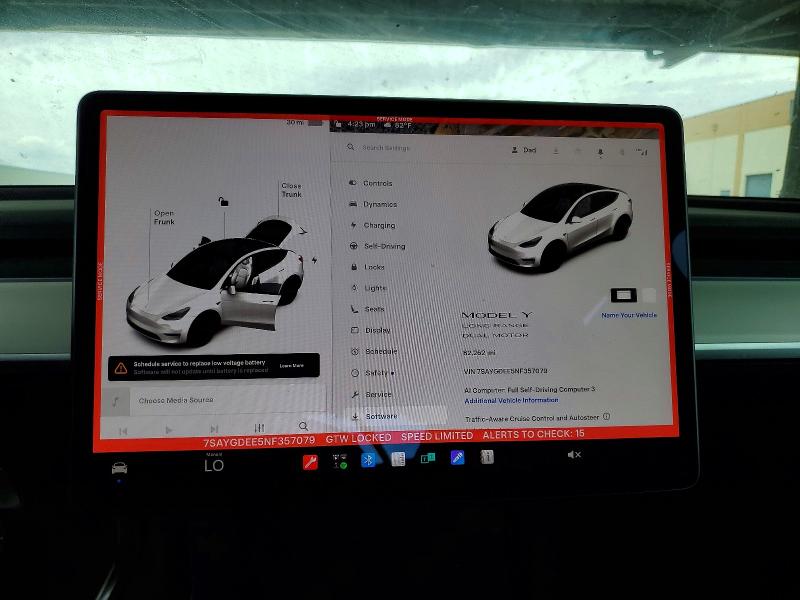 Aukcja sprzedaży 2022 Tesla Model Y, vin: 7SAYGDEE5NF357079, numer aukcji: 66709746
