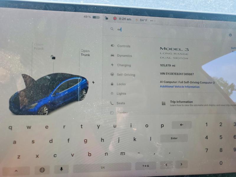 Продаж на аукціоні авто 2019 Tesla Model 3, vin: 5YJ3E1EB2KF389887, номер лоту: 64772176