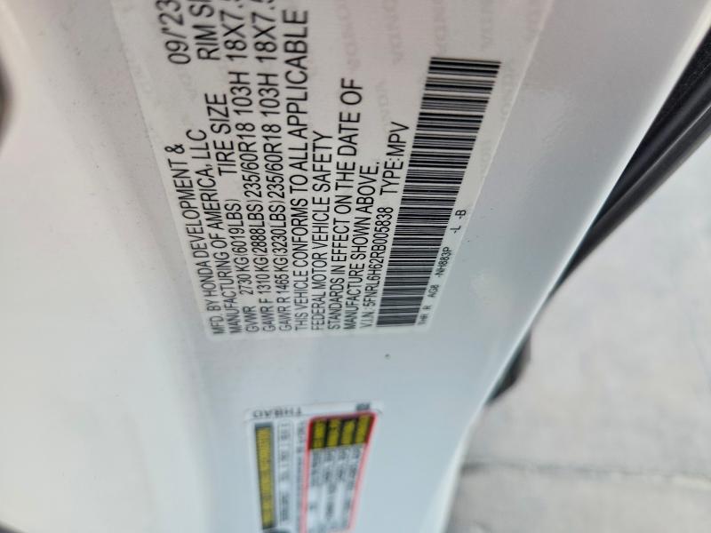 Aukcja sprzedaży 2024 Honda Odyssey, vin: 5FNRL6H62RB005838, numer aukcji: 64969686