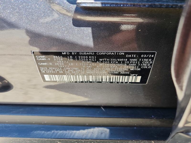 Продаж на аукціоні авто 2024 Subaru Outback, vin: 4S4BTALC9R3256821, номер лоту: 65693136