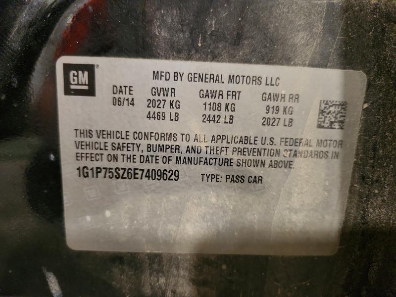 Продажа на аукционе авто 2014 Chevrolet Cruze, vin: 1G1P75SZ6E7409629, номер лота: 64693756