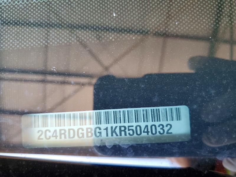 Aukcja sprzedaży 2019 Dodge Grand Caravan, vin: 2C4RDGBG1KR504032, numer aukcji: 65516856