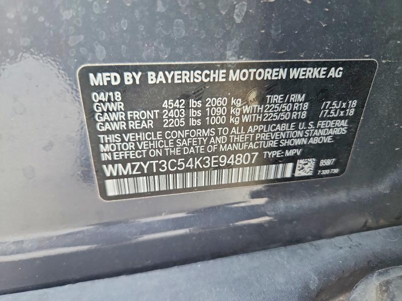 Aukcja sprzedaży 2019 Mini Cooper, vin: WMZYT3C54K3E94807, numer aukcji: 64389596