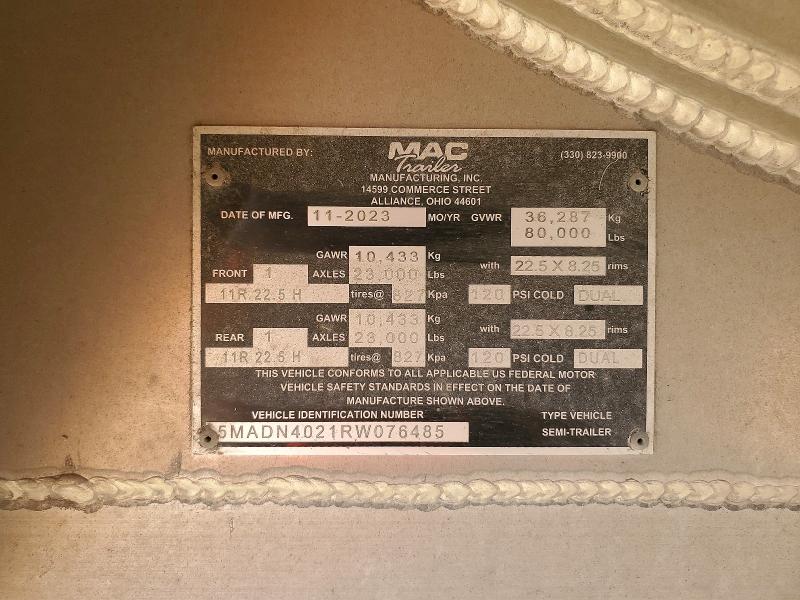 2024 Mac Mac Steel მანქანა იყიდება აუქციონზე, vin: 5MADN4021RW076485, აუქციონის ნომერი: 64224236
