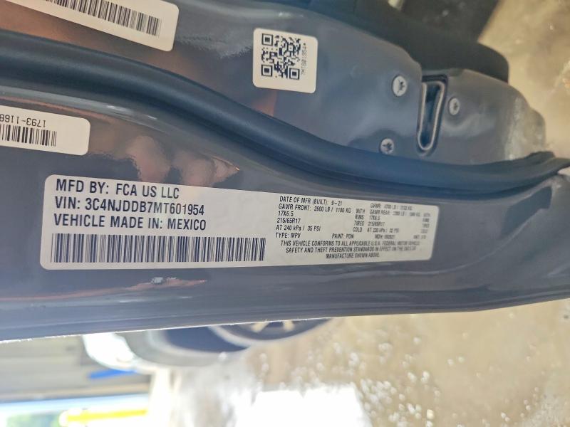 Продажа на аукционе авто 2021 Jeep Compass, vin: 3C4NJDDB7MT601954, номер лота: 64924566