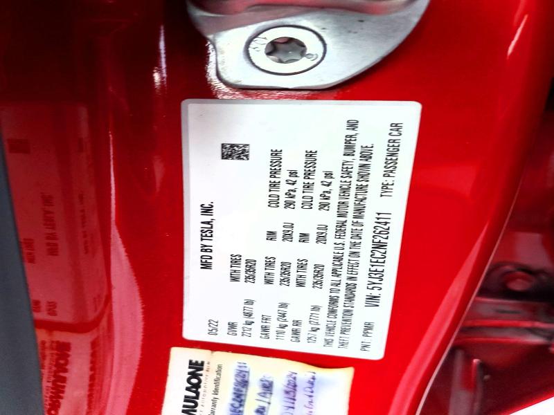 Aukcja sprzedaży 2022 Tesla Model 3, vin: 5YJ3E1EC2NF262411, numer aukcji: 64605566