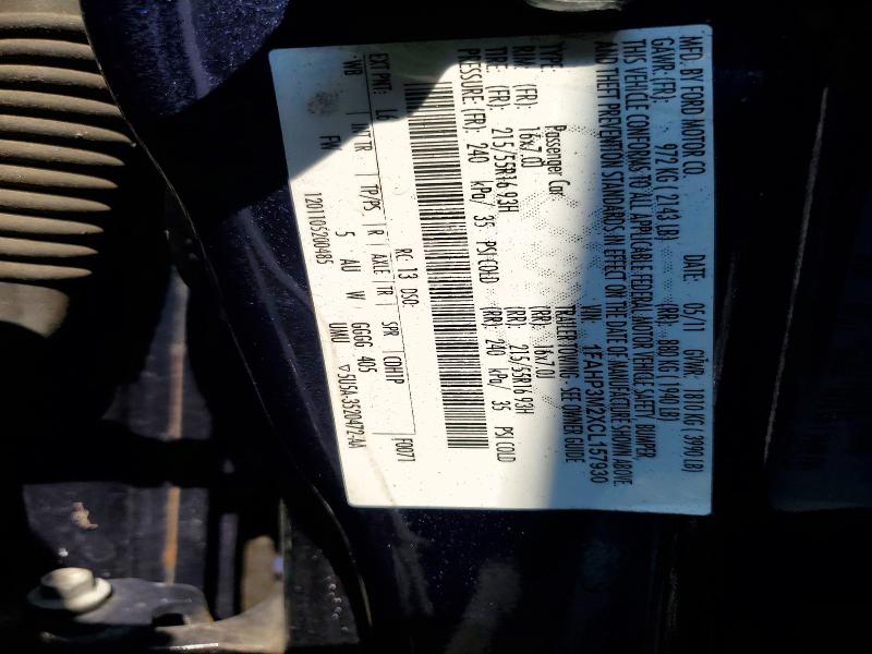 Aukcja sprzedaży 2012 Ford Focus, vin: 1FAHP3M2XCL157930, numer aukcji: 64682866