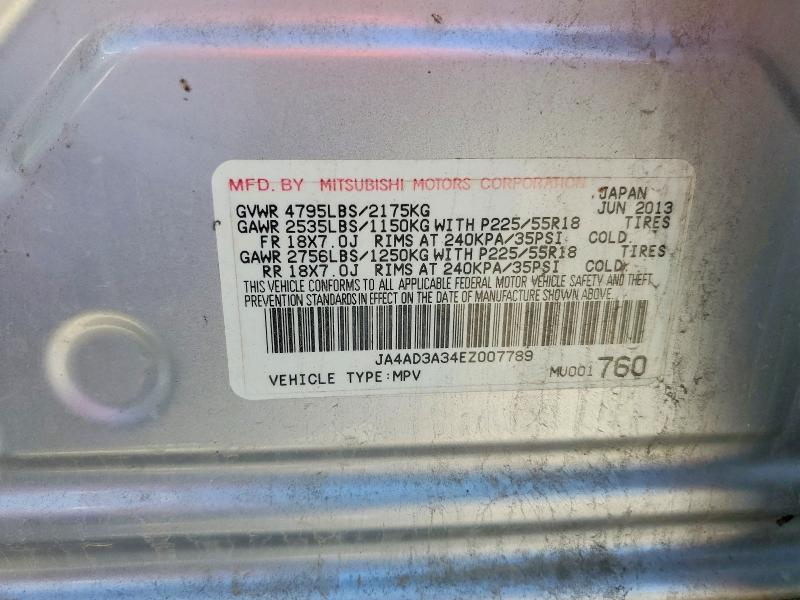 Продажа на аукционе авто 2014 Mitsubishi Outlander, vin: JA4AD3A34EZ007789, номер лота: 65226956